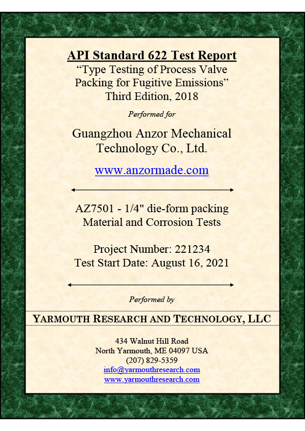 API 622 Materials and Corrosion Report - AZ7501